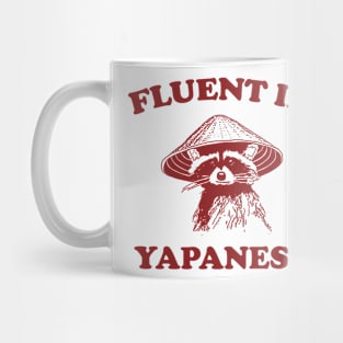 Fluent in Yapanese Shirt, Unisex Tee, Meme T Shirt, Funny T Shirt, Vintage Drawing T Shirt, Racoon Shirt, Animal Shirt, Sarcastic Mug